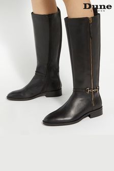 Dune London Black Standard Fit Wide Fit Taylyn Knee High Boots (AC7419) | $248