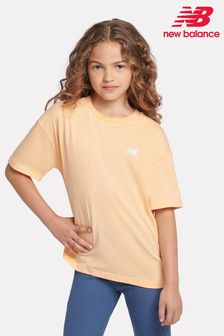 New Balance Pink Small Girls Logo 100% Cotton T-Shirt (AC7710) | $34 - $41