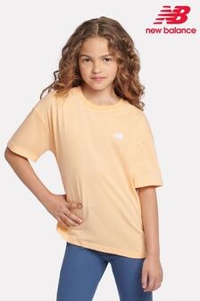 New Balance Pink Small Girls Logo 100% Cotton T-Shirt (AC7710) | $34 - $41