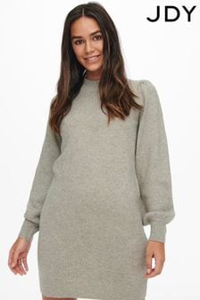 Gris - Jdy High Neck Knitted Mini Dress (AC7787) | €31