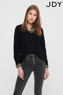 Women s Jumpers JDY Black Oversized Floral Knitwear Next Luxembourg