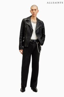 AllSaints Black Thurman Biker Jacket (AC8172) | kr5,829