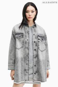 AllSaints Black Lily Denim Dress (AC8209) | $255