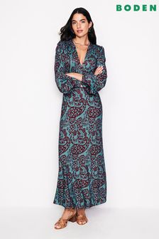 Women s Blue Midi Print Long Sleeve Dresses Next Bahrain