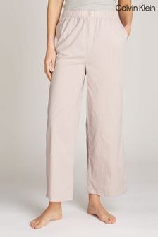 Calvin Klein Pink White 100% Cotton Lounge Trousers (AC8740) | $86