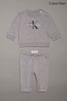 Calvin Klein Monogram Crew Neck Sweat Top & Legging Set (AC8950) | 130 €