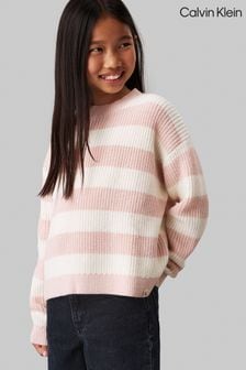 Calvin Klein Pink Stripe Jumper (AC9170) | $137