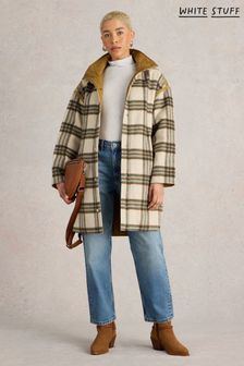 Curve White Stuff Check Tartan Casual Coats Next Luxembourg