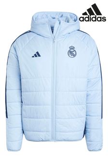 adidas Blue Real Madrid Training All-Weather Jacket (AC9984) | $257