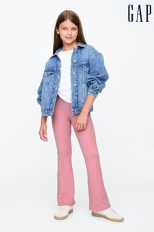 Gap Pink Ribbed Flare Leggings (4-13yrs) (AD0396) | €23