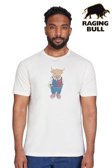 Raging Bull Boy Cream Bully Rugby T-Shirt (AD0886) | $51 - $55