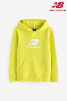 Żółty - New Balance Boys Brush Back Stacked Logo Hoodie (AD1124) | 285 zł - 340 zł