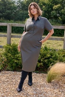 Live Unlimited Green Cotton Utility Dress (AD2457) | $153