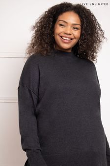Grey plain jumper hot sale