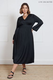 Black pleated layered smock dress hot sale