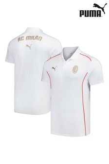 Puma White AC Milan Casuals Polo Shirt (AD2593) | €63