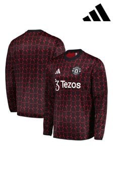 adidas Red Manchester United Pre Match Warm Top (AD2616) | SGD 174