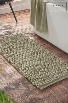 Bianca Sage Green Aspen Bobble Long Bath Mat Runner (AD3370) | R440