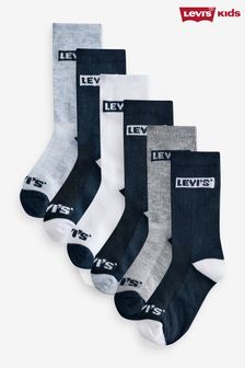 Levi's Blue Socks  6 Pack (AD3672) | $36