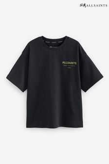 smALLSAINTS Black/Lime Oversized Underground Crew T-Shirt (AD3894) | $38 - $45