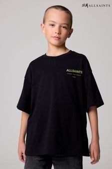 smALLSAINTS Black/Lime Oversized Underground 100% Cotton Crew T-Shirt (AD3894) | $38 - $45