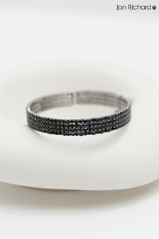 Jon Richard Black Jet Diamante Cuff Bracelet (AD4018) | $45