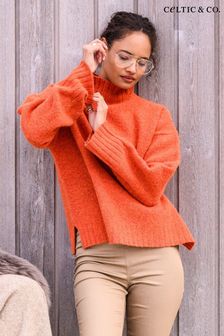 Women s Orange Casual Long Sleeve Regular Knitwear Next Luxembourg