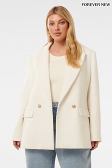 Women s Curve Cream Blazer Plain Coatsandjackets Next Luxembourg
