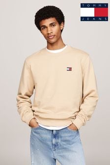 Tommy Jeans Natural Regular Fit Natural Badge Crew Neck Sweatshirt (AD4714) | HK$720