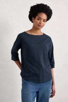 Seasalt Cornwall Blue Tremayne Quay Top (AD4811) | €44