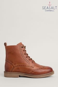 Seasalt Cornwall Brown Conwenna Boots (AD4839) | ₪ 629