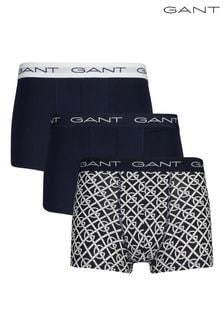 GANT Blue Pattern Trunks 3 Pack (AD4898) | $72