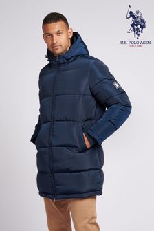 U.S. Polo Assn. Mens Classic Longline Puffer Jacket (AD5185) | kr2,142