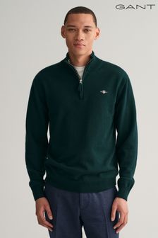 Men s GANT Long Sleeve Zip Neck Jumpers Next Oman