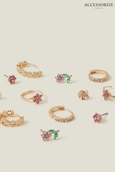 Accessorize Flower Stud And Hoop Earrings 6 Pack (AD5749) | ￥2,760