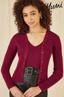Red cardigan next online