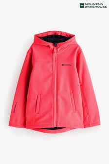 Mountain Warehouse Pink Exodus Kids Water Resistant Softshell Jacket (AD5980) | SGD 54