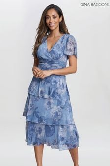Gina bacconi janice embroidered dress discount