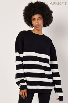 Apricot Black Model Chunky Stripe Jumper (AD6879) | SGD 89