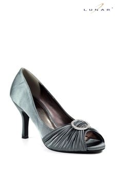 Silver grey shoes and handbags deals