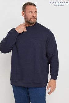 BadRhino Big & Tall Blue Chevron Crew Neck Sweatshirt (AD7414) | $51