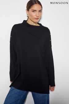Jumpers Black Long Line Workwear Formal Next Oman