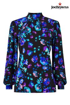 Joe Browns Black Bright Boho Floral Print Long Sleeve Jersey Top (AD9063) | €58