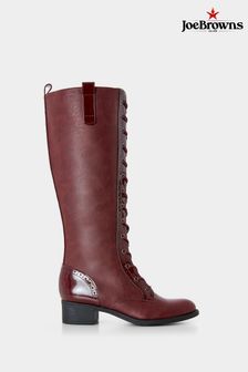 Joe Browns Red Long Lace Up Riding Boots (AD9099) | $120