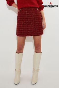 Joe Browns Orange Button Detail Textured Tweed Co-Ord Mini Skirt (AD9114) | $94