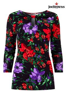 Joe Browns Floral Keyhole Long Sleeve Jersey Top (AD9135) | 2 575 ₴