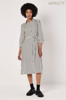 ホワイト - Apricot Ribbed Knitted Midi Dress (AD9802) | ￥6,910