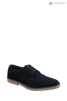 Frank Wright Blue Mens Suede Lace-Up Desert Shoes (AE5559) | $121