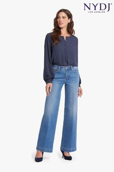 Niebieski - Nydj Teresa Wide Leg Jeans (AE5577) | 885 zł