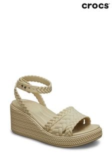 بني - Crocs Marble Brown Sandals (AE5996) | ر.ق322